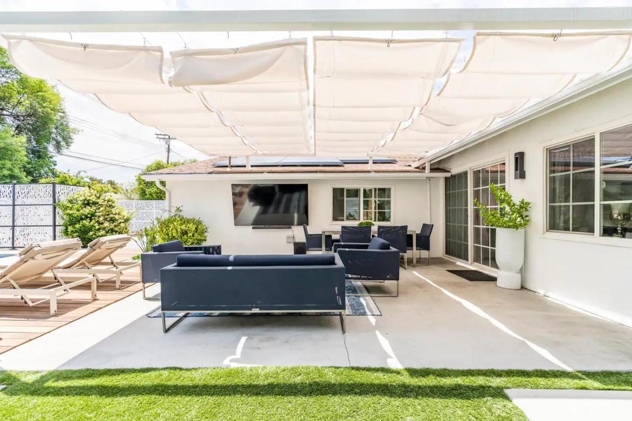 New Luxury Entertaining House With Pool Spa Sauna Tesla Charger Pets Los Angeles Extérieur photo
